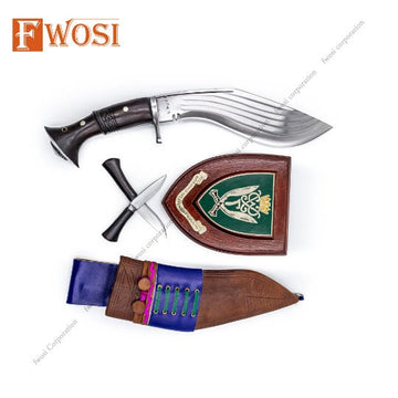 10 Inches 5 Fuller Full Tang Hand Forged Custom Gurkha Kukri